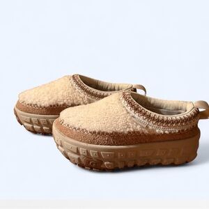 UGG Tan Sherpa Platform Clog